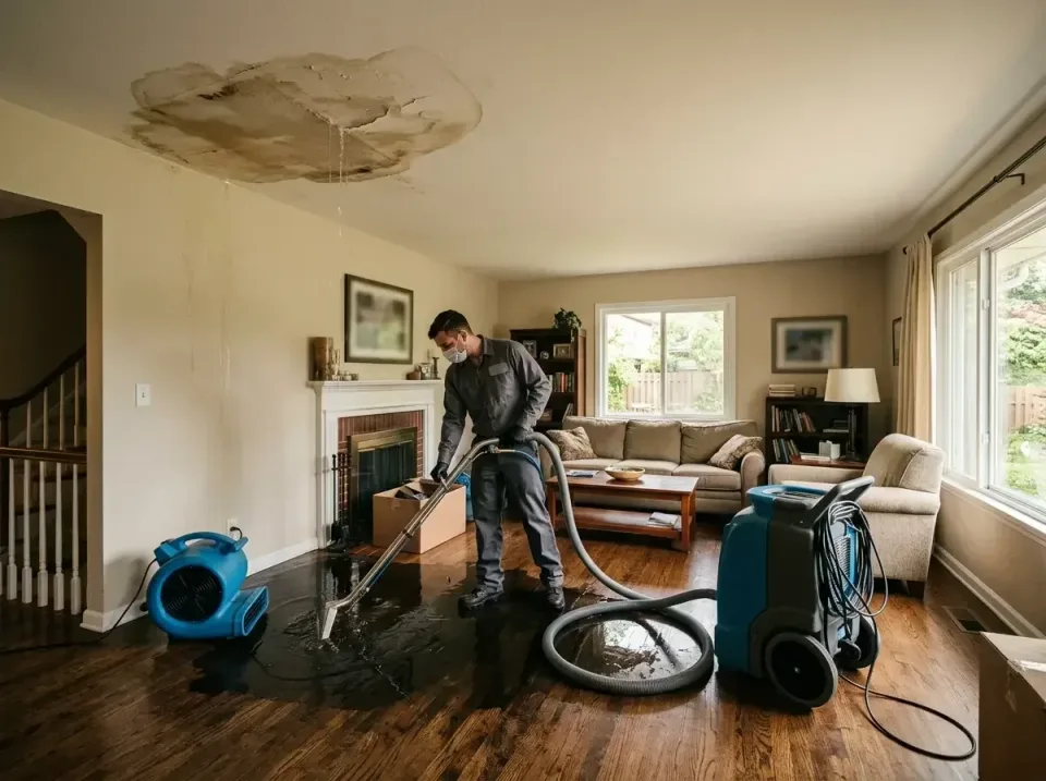 attic-pipe-burst-ceiling-drip-008 — frequently asked questions, Water Damage Restoration & Carpet Care in Long Lake, IL
